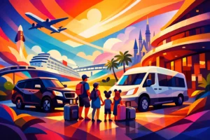Private Airport Shuttle for a Large Family